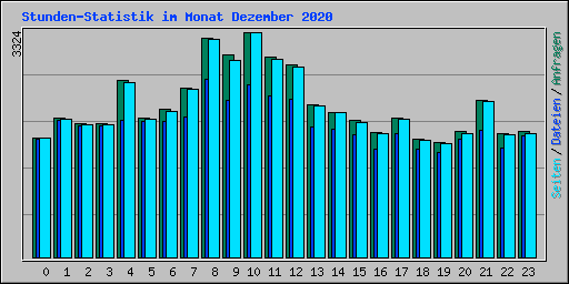 Stunden-Statistik im Monat Dezember 2020