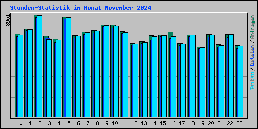 Stunden-Statistik im Monat November 2024